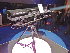 The new Merlin followspot on the Robert Juliat-Ambersphere Solutions stand at PLASA 2014 mod sml