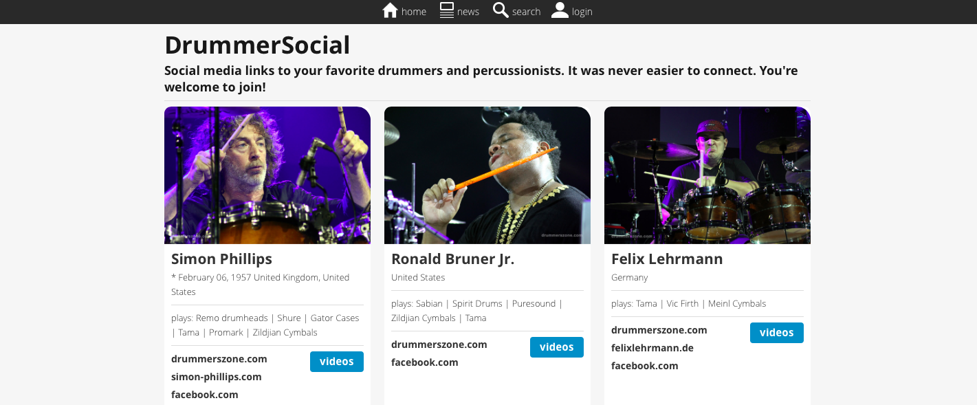 DrummerSocial