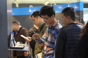 People looing at product 2
