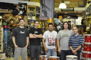 El equipo: Guillermo, Sebastián, Antonio, Andrés y Lucas