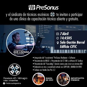SATE y PreSonus 2016