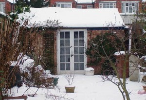 Donde todo comenzó, el cobertizo en la casa de Ian