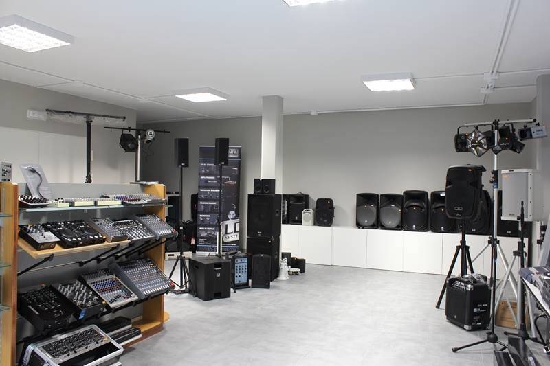 Sección de equipamiento de audio