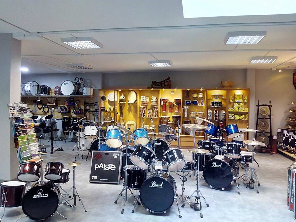 Percusión variada en la tienda