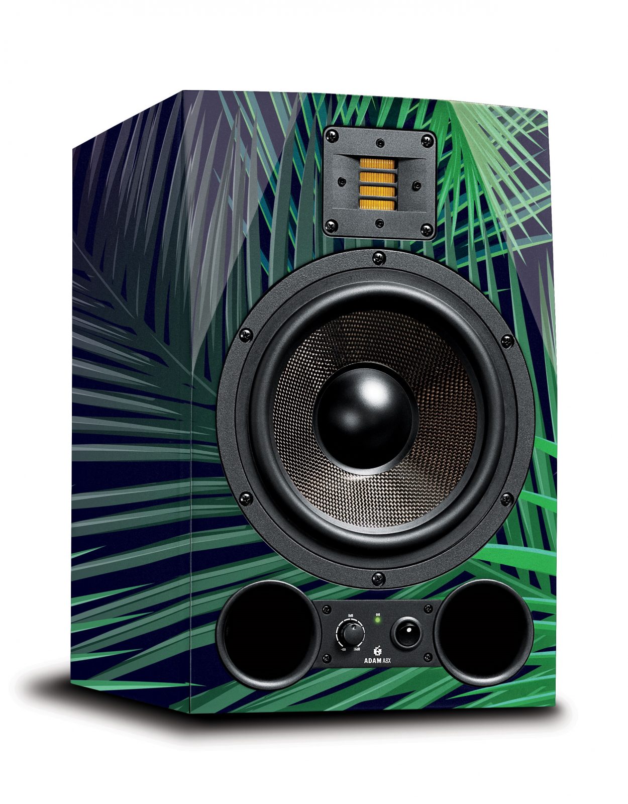 adam audio ax studio monitor mock up leafage