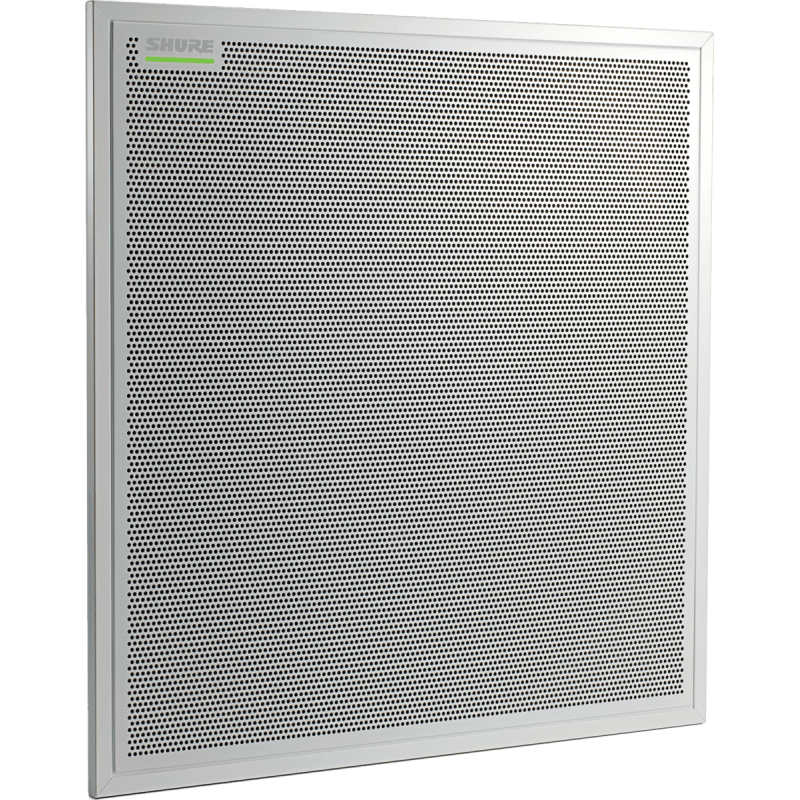 shure mxaw cm microphone multi capsule de plafond blanc